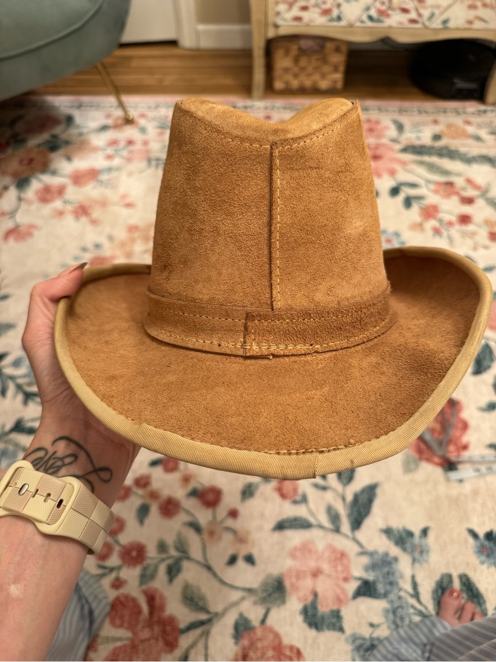 Vintage Henschel Skullys Western Hat in Brown Size Medium